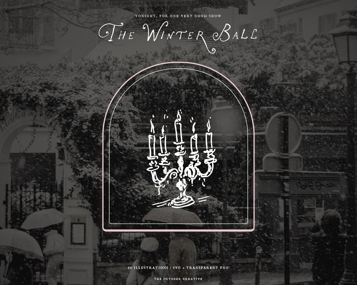 The Winter Ball Doodle Pack, preview 13