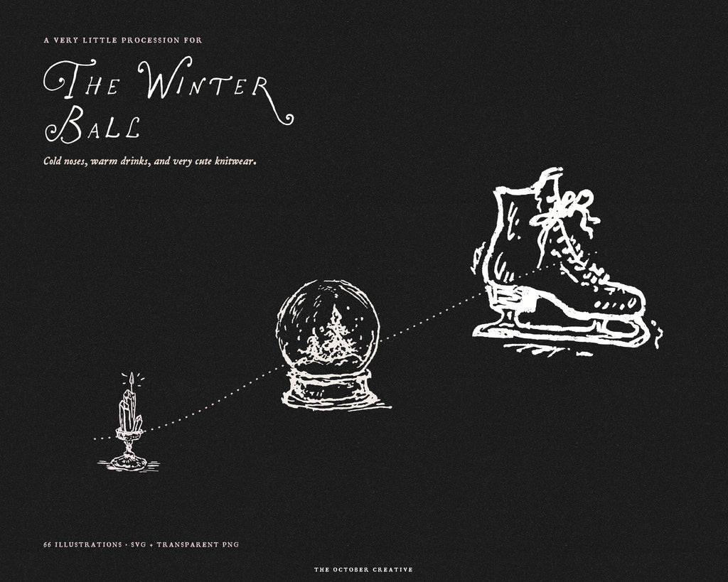 The Winter Ball Doodle Pack, preview 14