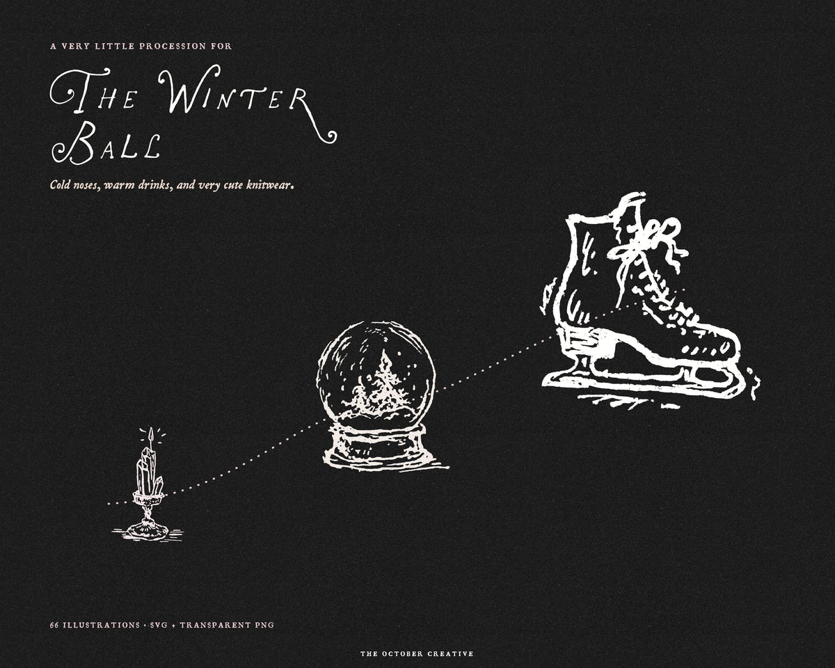 The Winter Ball Doodle Pack, preview 14