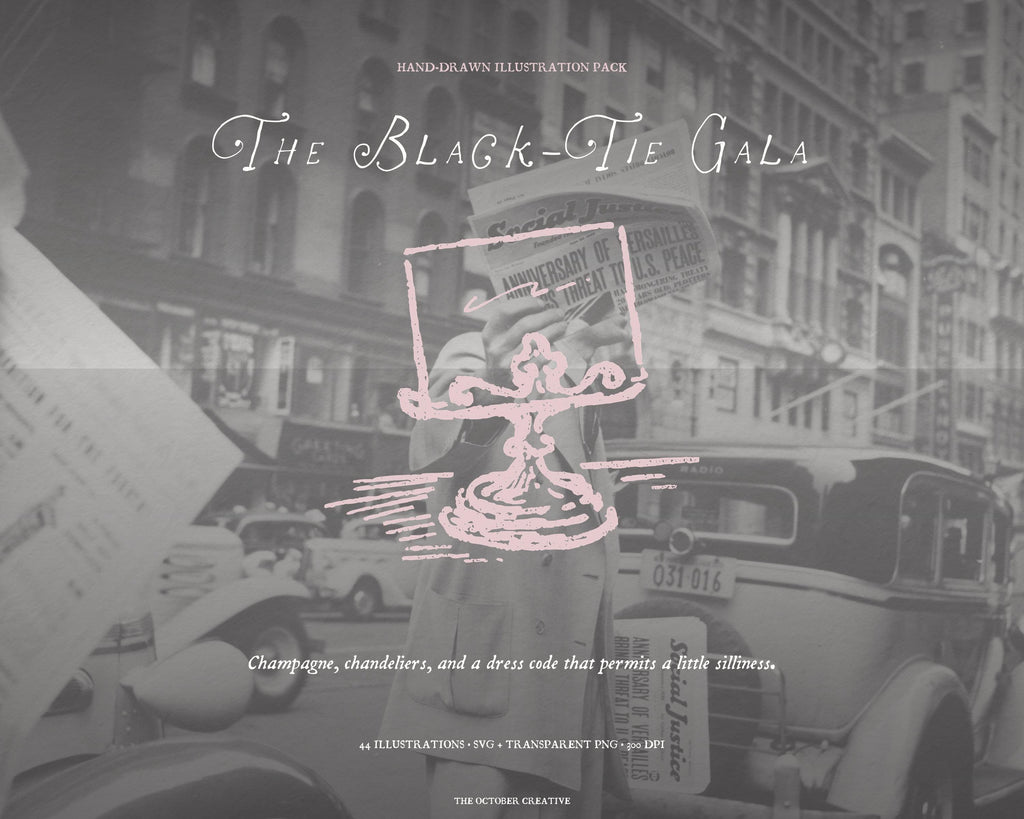 The Black-Tie Gala Doodle Pack, preview 7