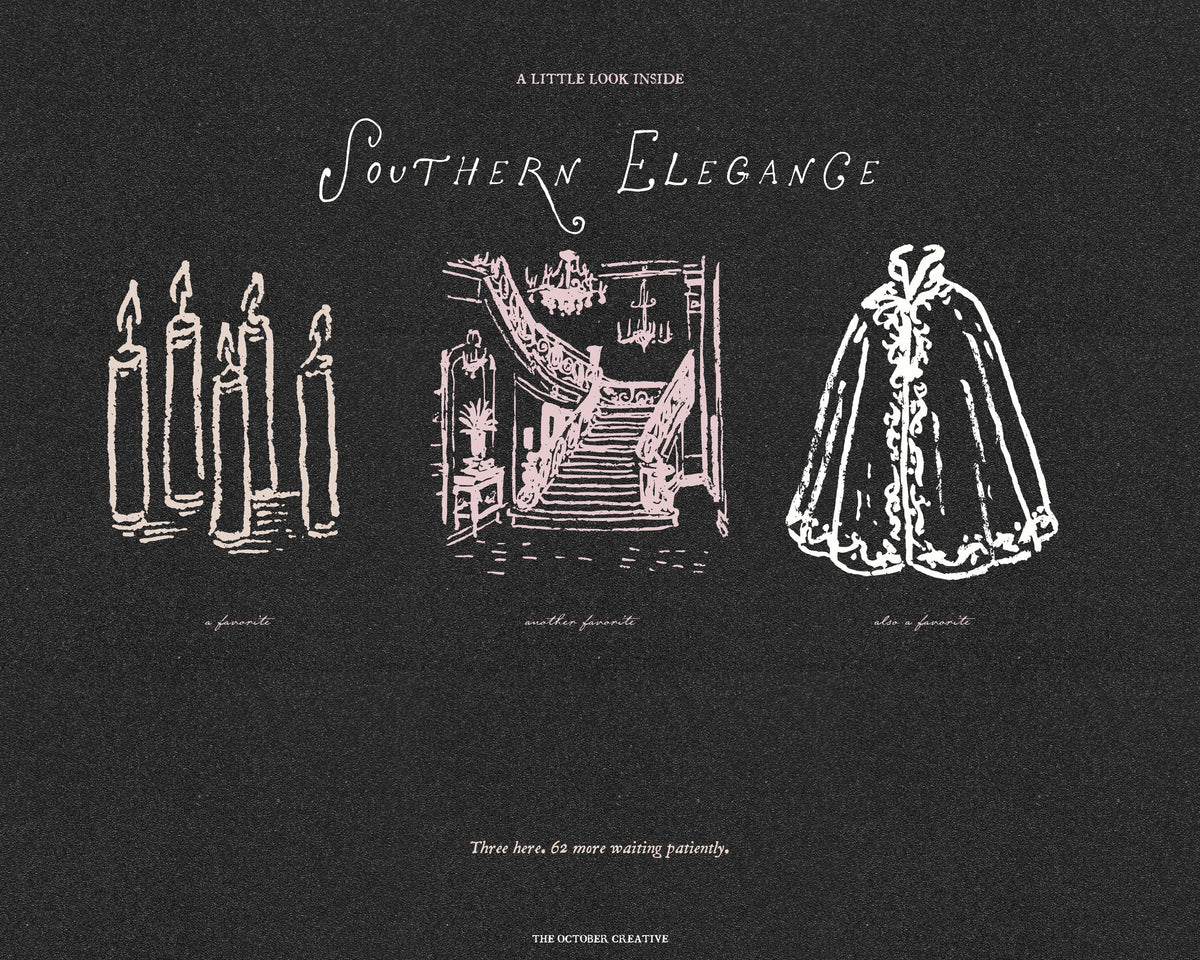 Southern Elegance Doodle Pack, preview 8