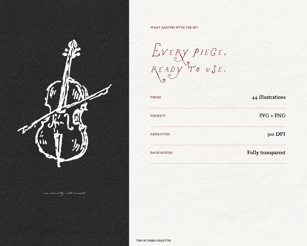 The Black-Tie Gala Doodle Pack, preview 11