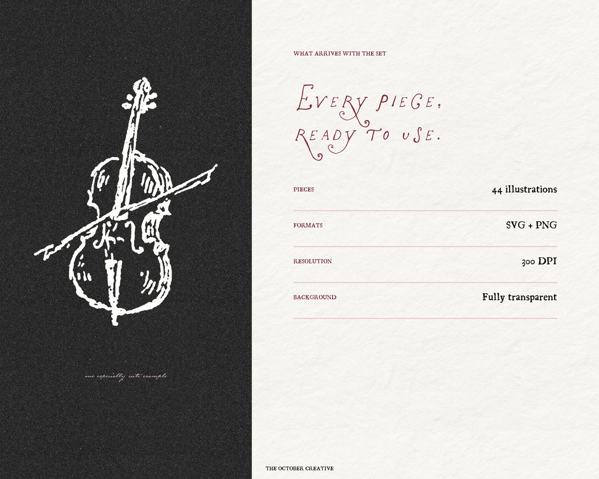 The Black-Tie Gala Doodle Pack, preview 11