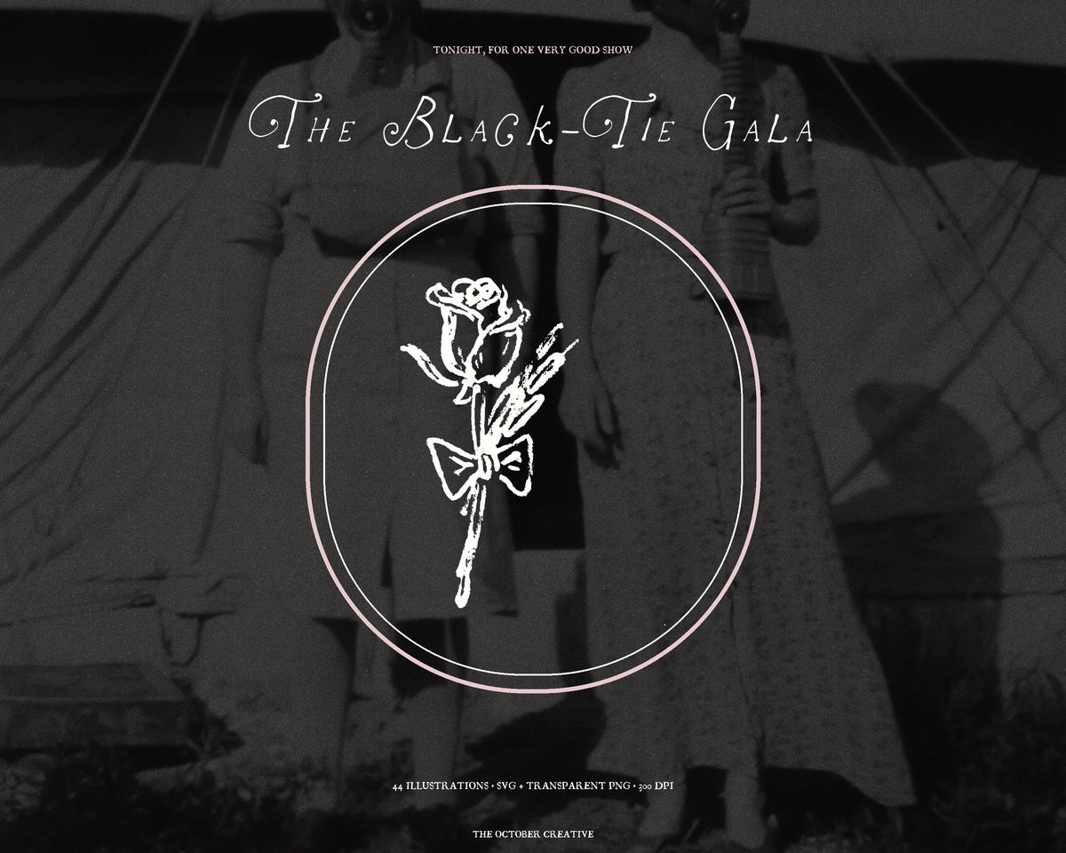 The Black-Tie Gala Doodle Pack, preview 14