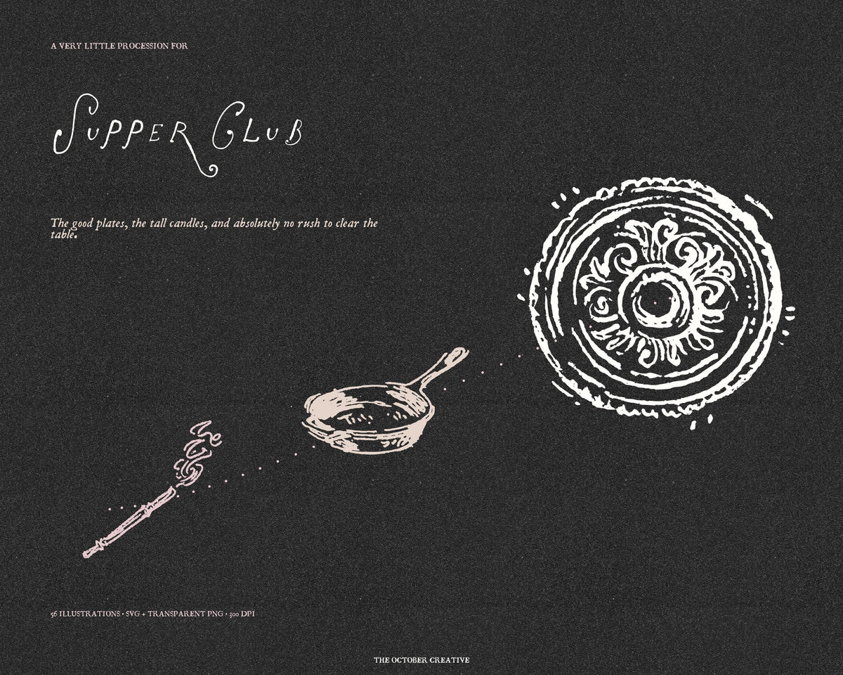 Supper Club Doodle Pack, preview 15