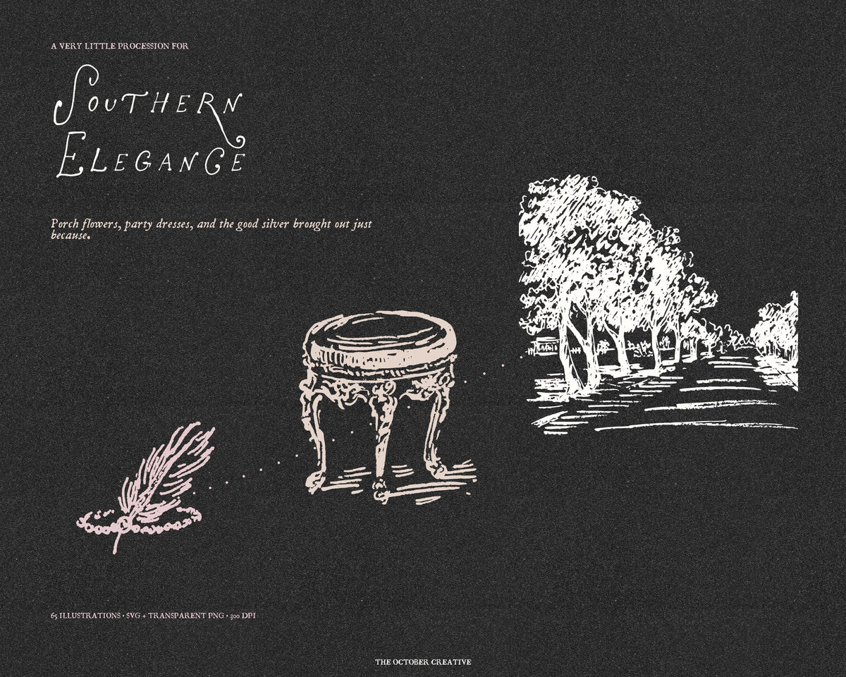 Southern Elegance Doodle Pack, preview 15