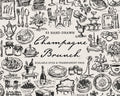 The Champagne Brunch Doodle Pack, preview 1