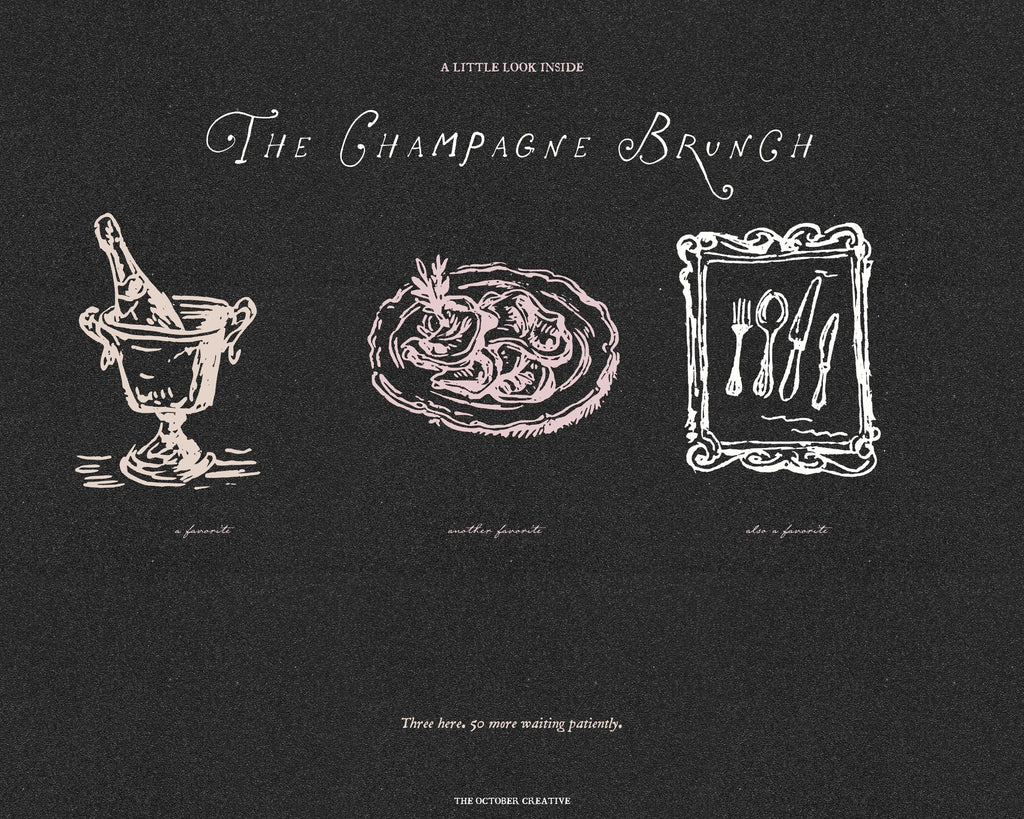 The Champagne Brunch Doodle Pack, preview 8