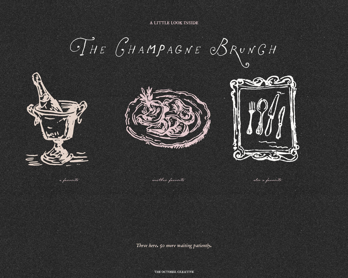 The Champagne Brunch Doodle Pack, preview 8