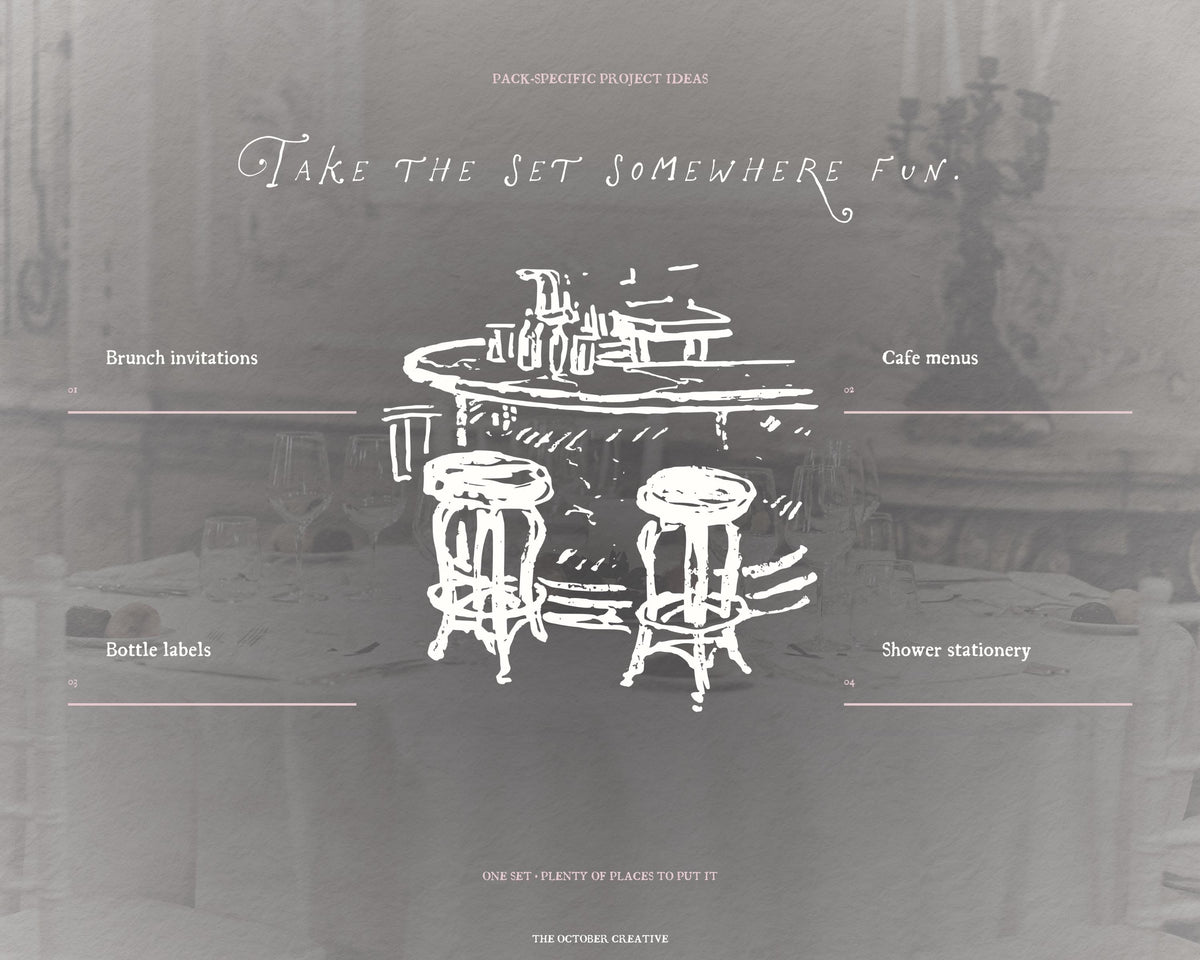 The Champagne Brunch Doodle Pack, preview 12