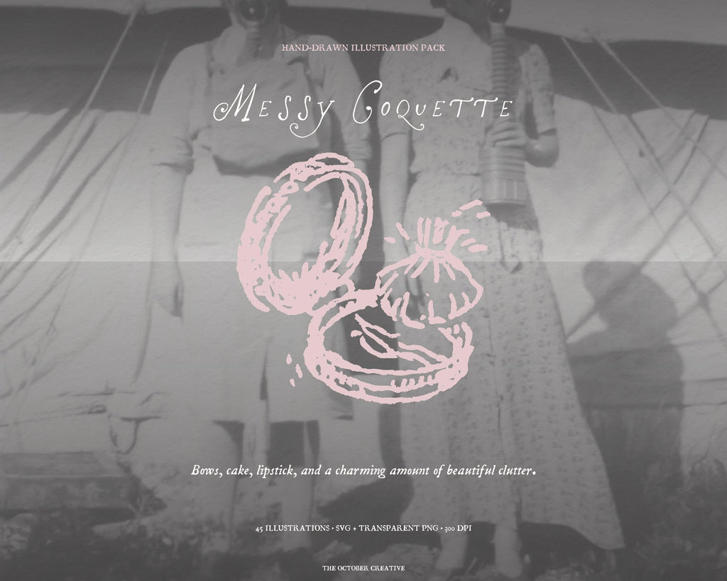 Messy Coquette Doodle Pack, preview 7