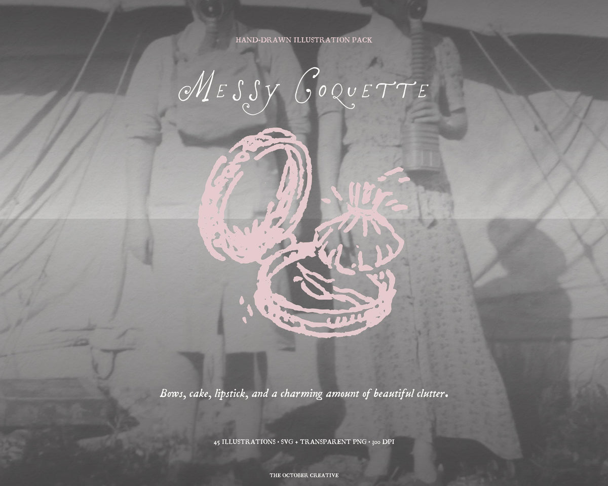 Messy Coquette Doodle Pack, preview 7