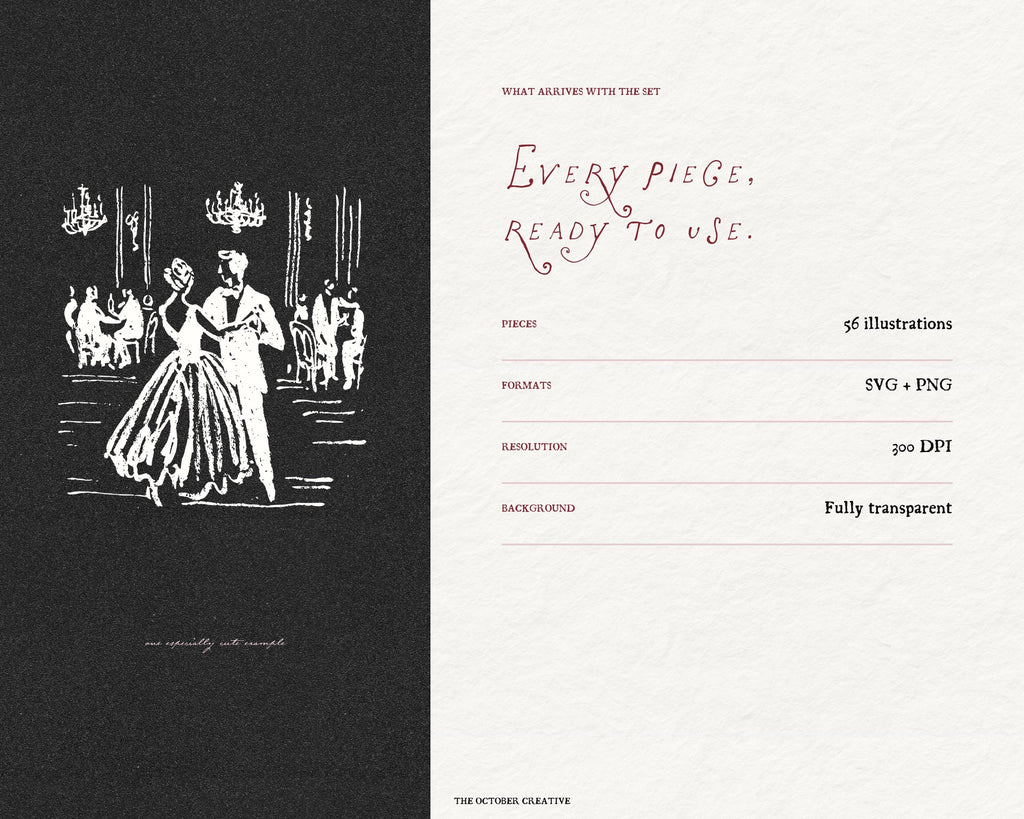The Debutante Ball Doodle Pack, preview 11