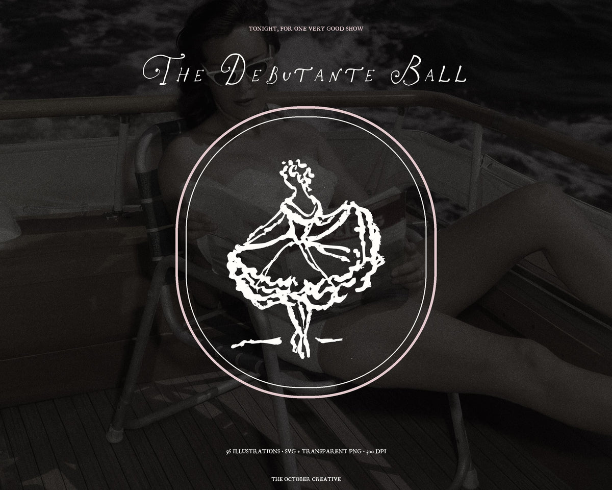 The Debutante Ball Doodle Pack, preview 14