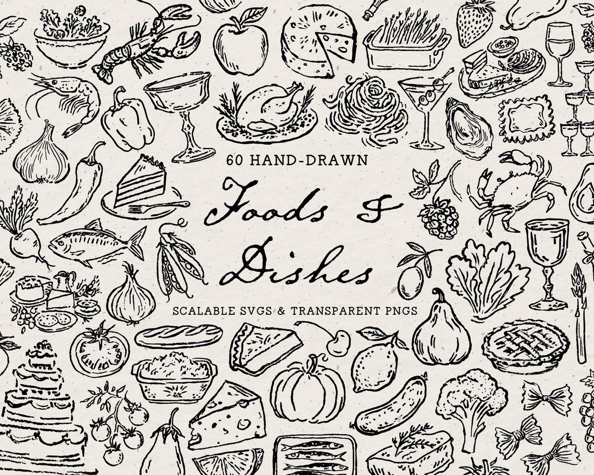 Foodie 4-Pack Doodle Bundle, preview 2