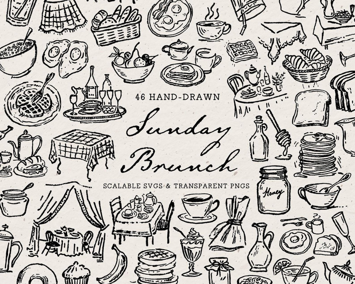 Foodie 4-Pack Doodle Bundle, preview 3