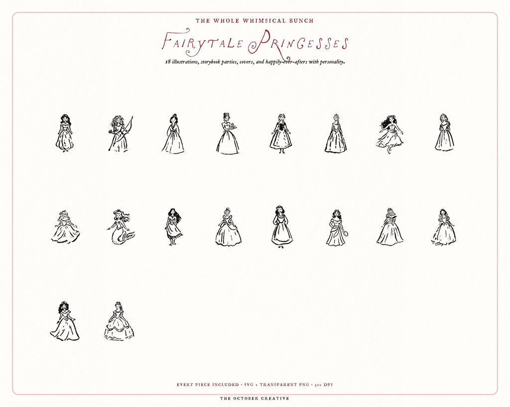 Fairytale 4-Pack Doodle Bundle, preview 7