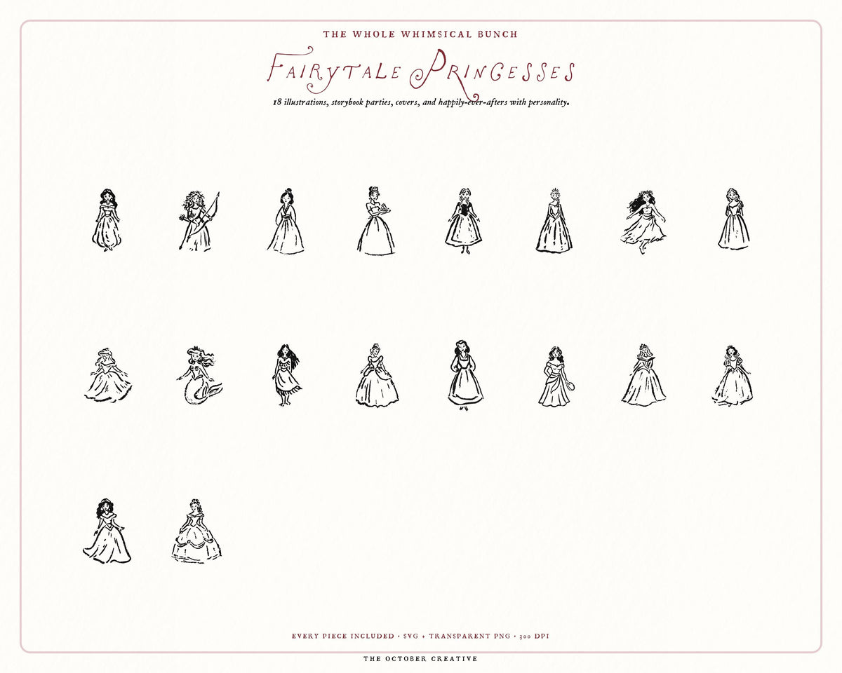Fairytale 4-Pack Doodle Bundle, preview 7