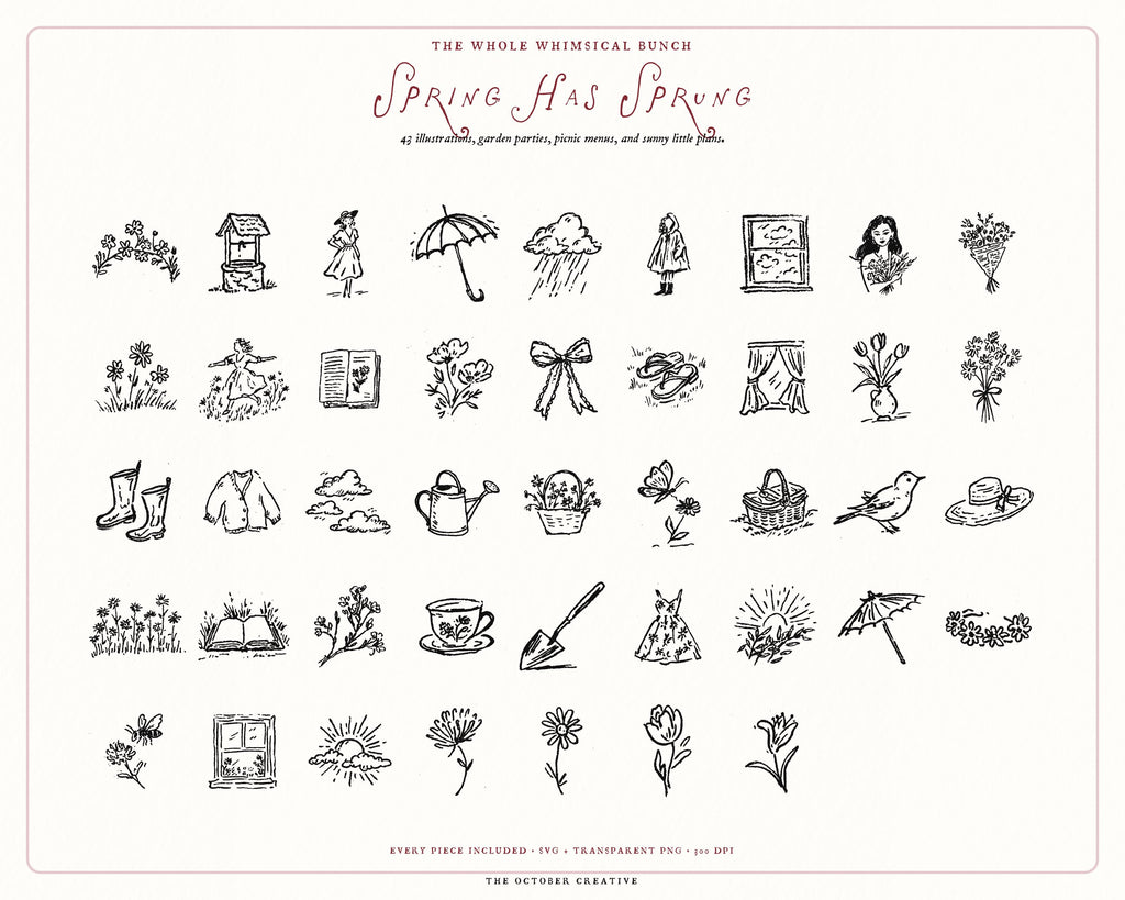 Spring 4-Pack Doodle Bundle, preview 6