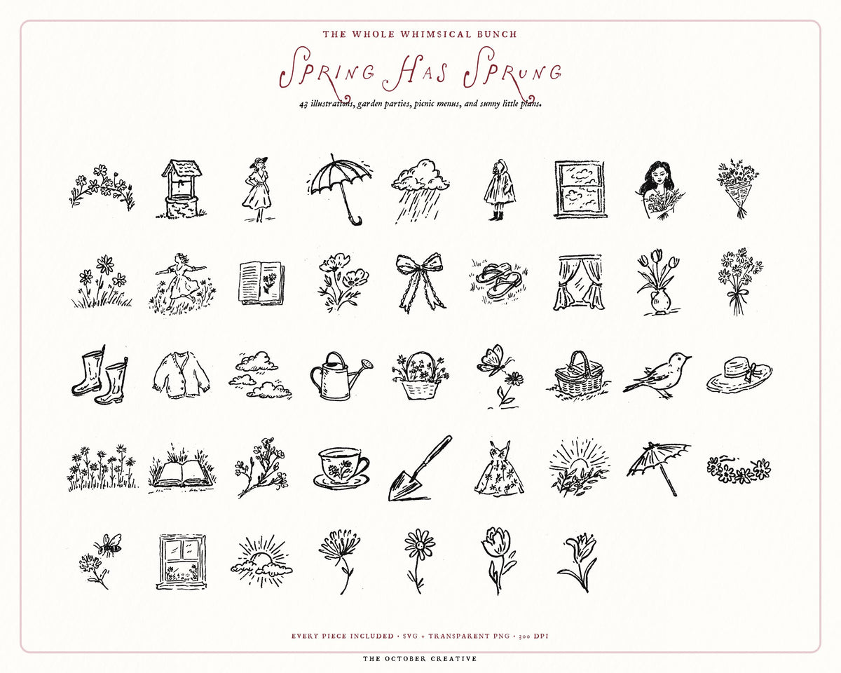 Spring 4-Pack Doodle Bundle, preview 6
