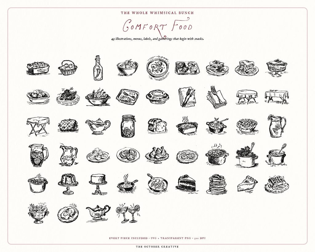 Foodie 4-Pack Doodle Bundle, preview 8