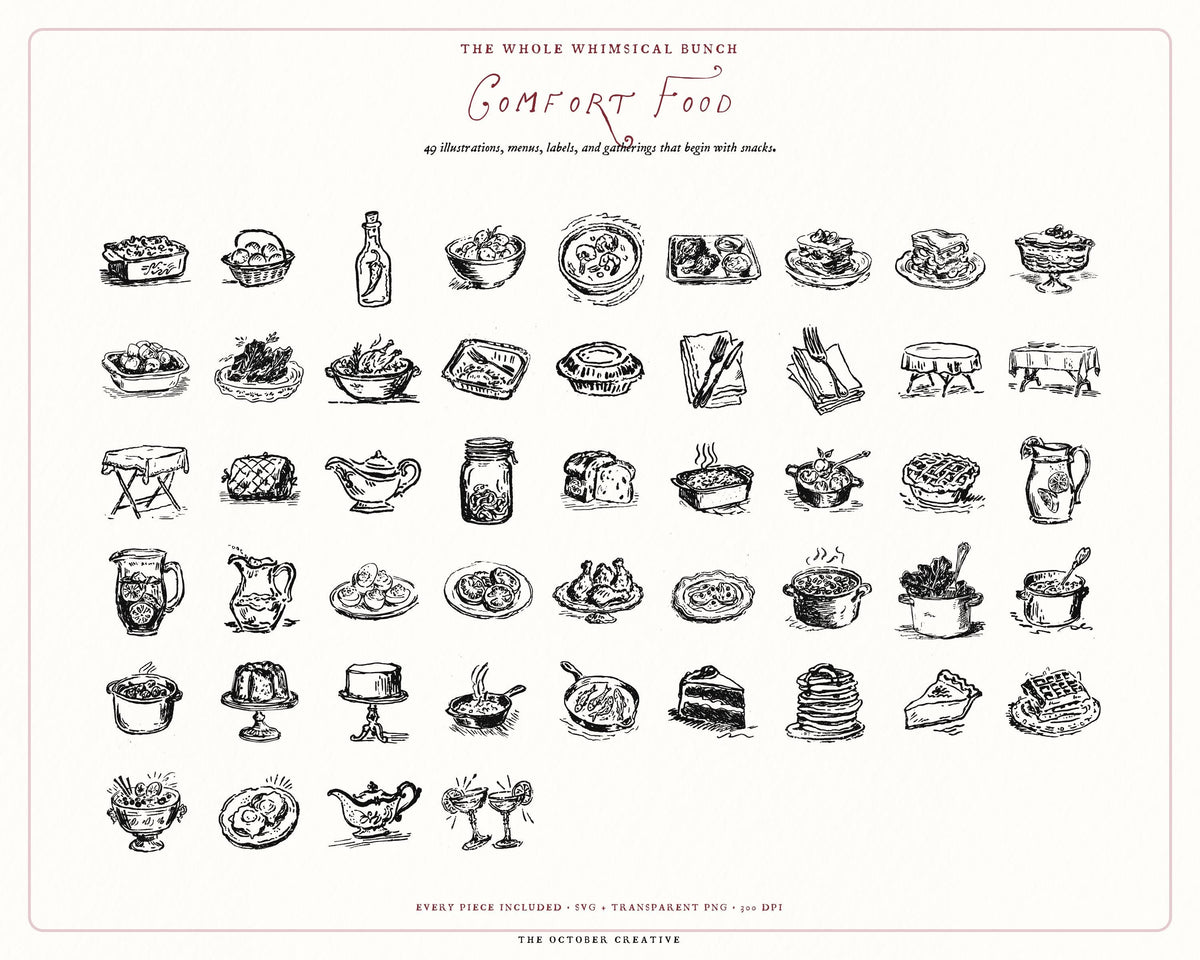 Foodie 4-Pack Doodle Bundle, preview 8
