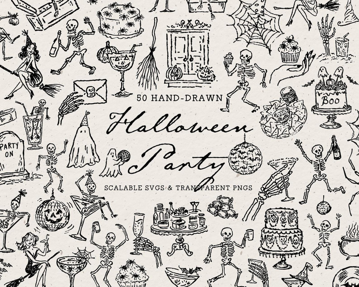 Halloween 4-Pack Doodle Bundle, preview 5
