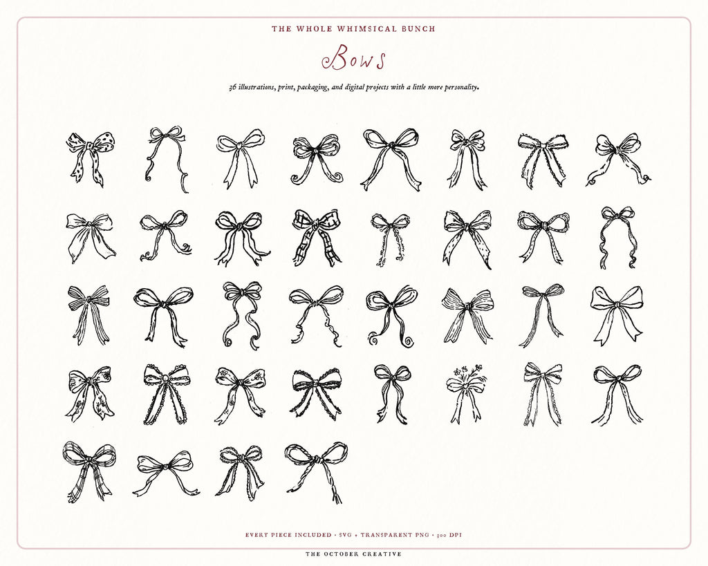 Coquette 4-Pack Doodle Bundle, preview 6
