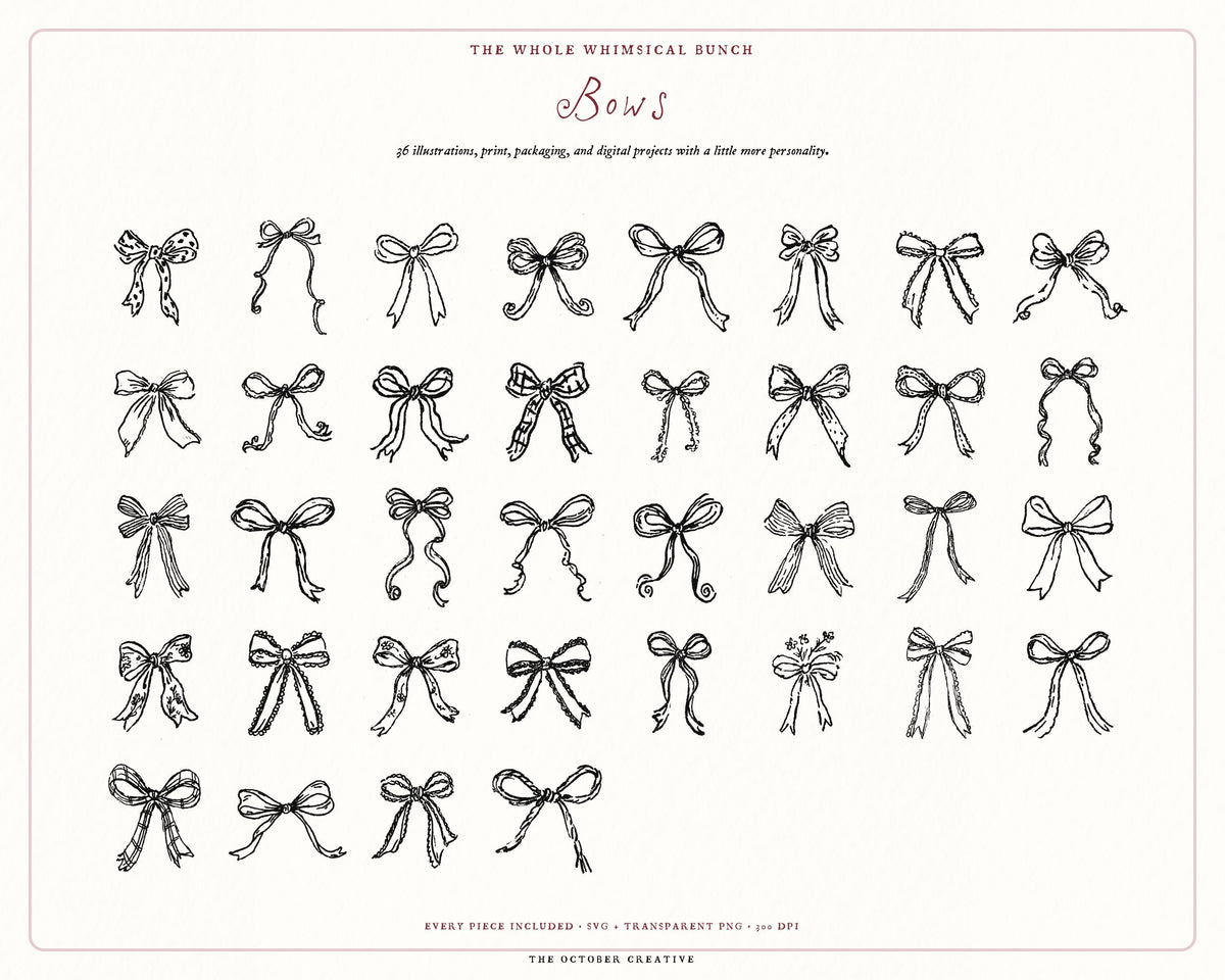 Coquette 4-Pack Doodle Bundle, preview 6