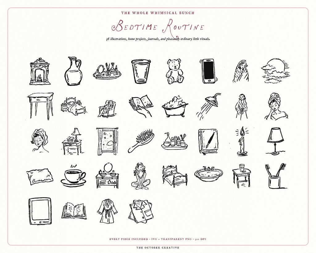 Home Life 4-Pack Doodle Bundle, preview 6