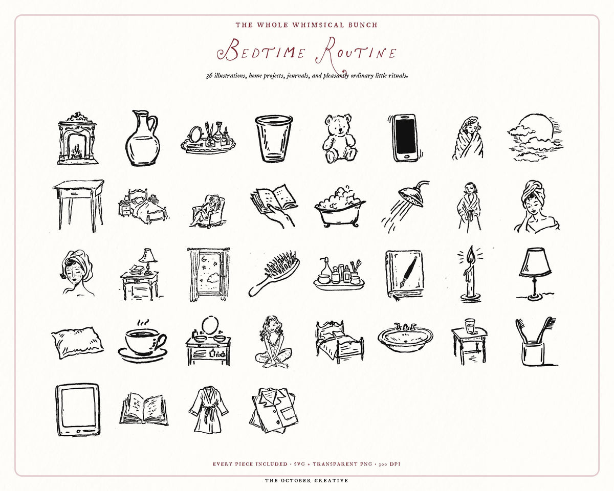 Home Life 4-Pack Doodle Bundle, preview 6