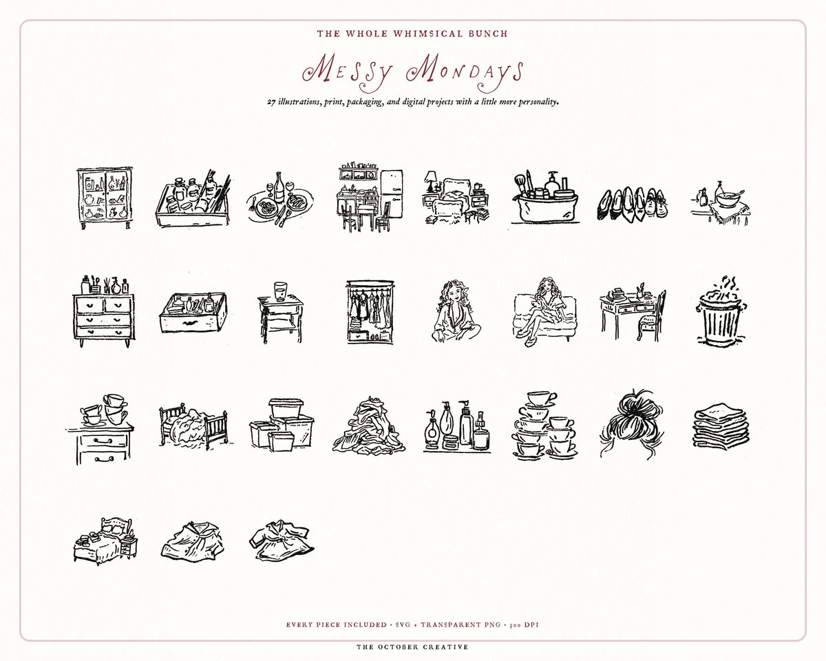 Home Life 4-Pack Doodle Bundle, preview 8