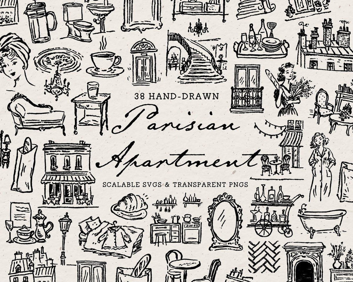 European 4-Pack Doodle Bundle, preview 2