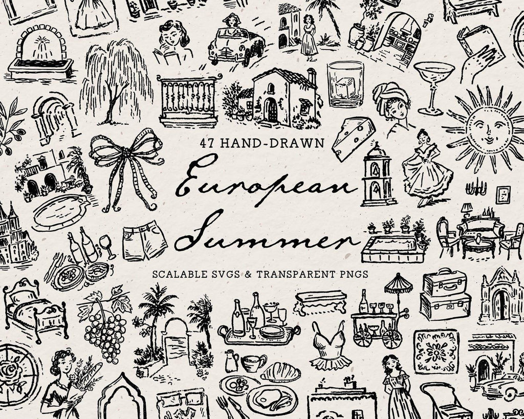 European 4-Pack Doodle Bundle, preview 5