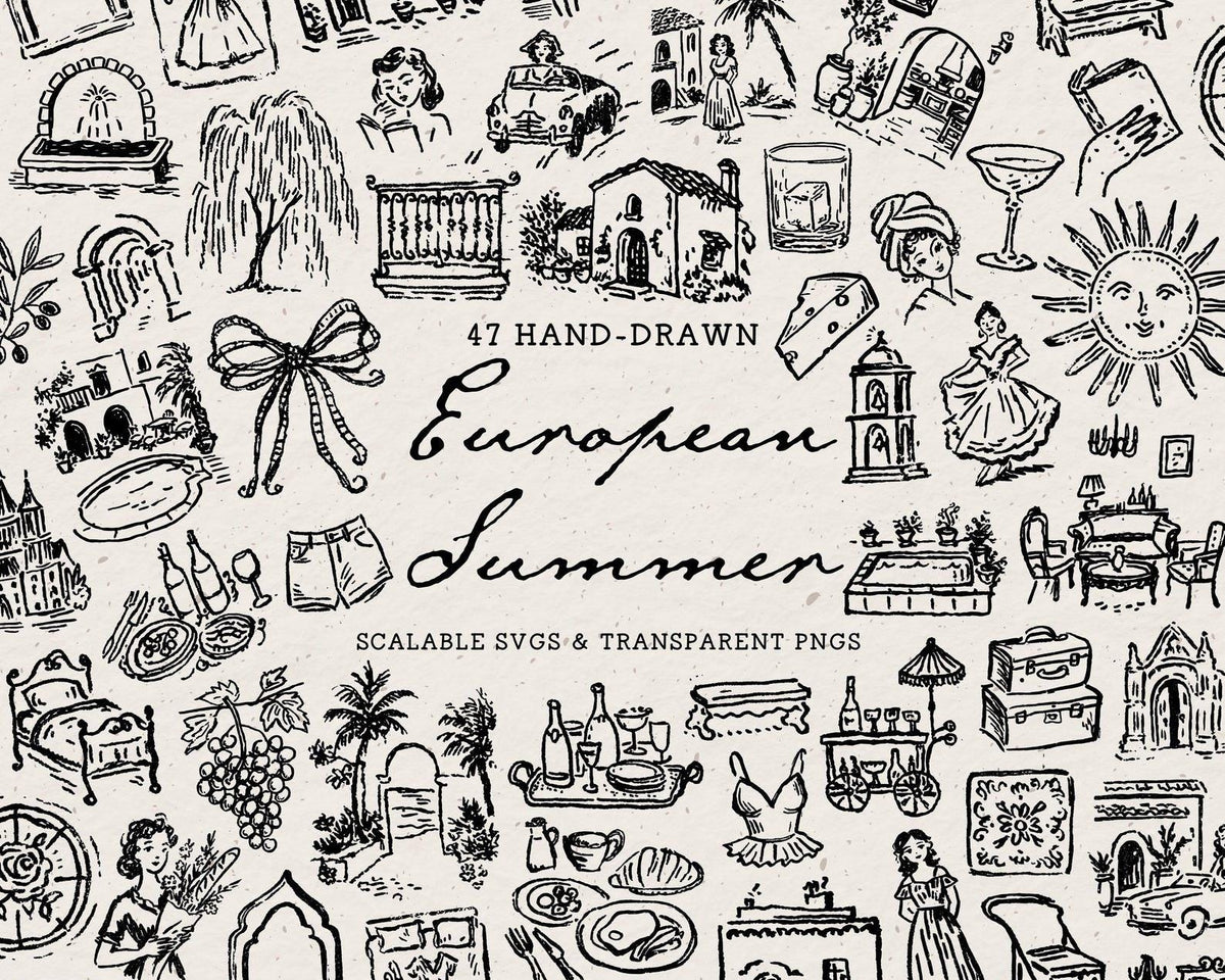 European 4-Pack Doodle Bundle, preview 5