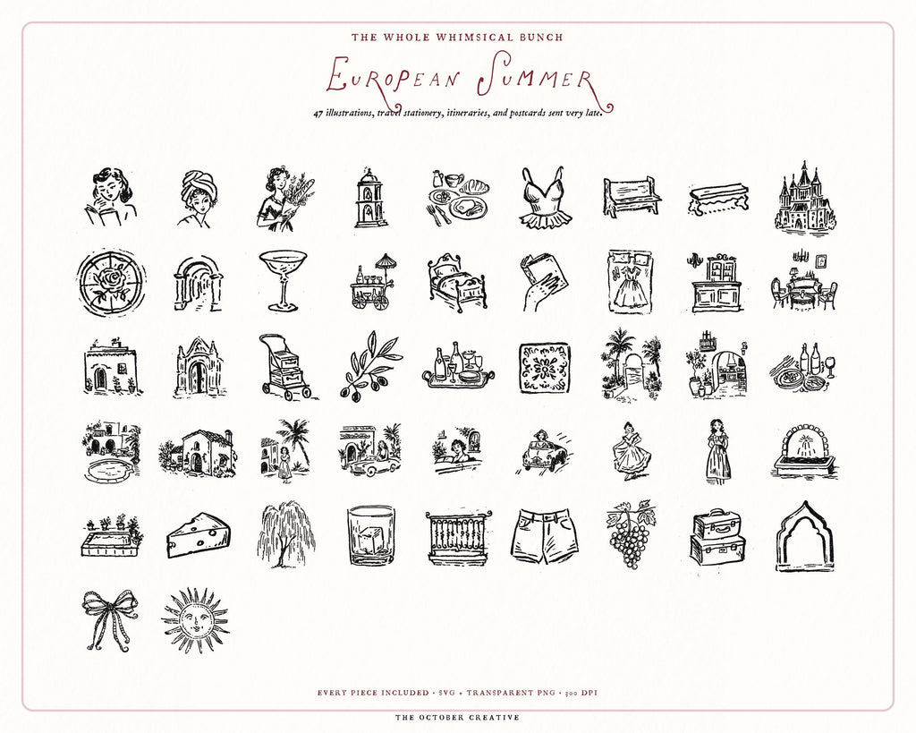 European 4-Pack Doodle Bundle, preview 9