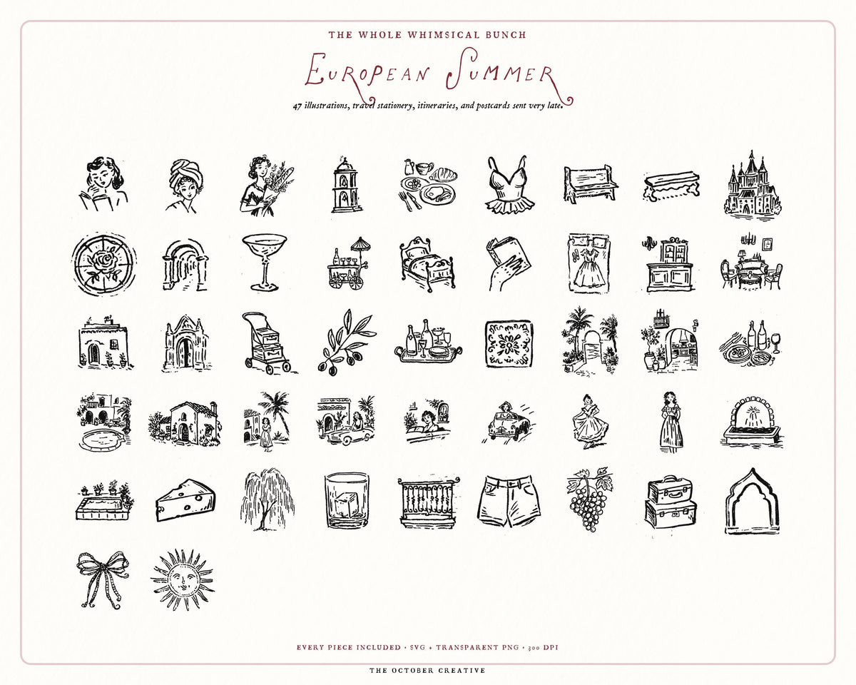 European 4-Pack Doodle Bundle, preview 9