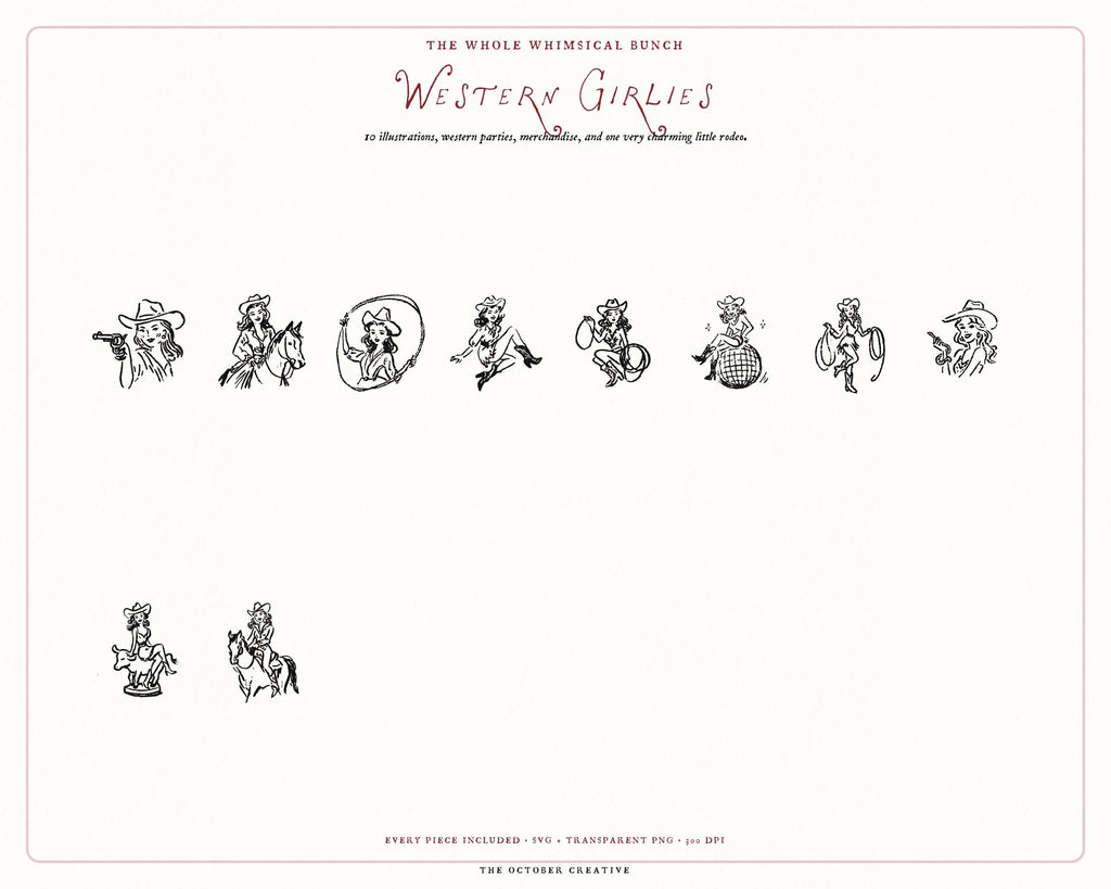 Western 4-Pack Doodle Bundle, preview 8
