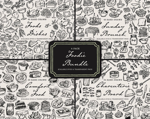 Foodie 4-Pack Doodle Bundle