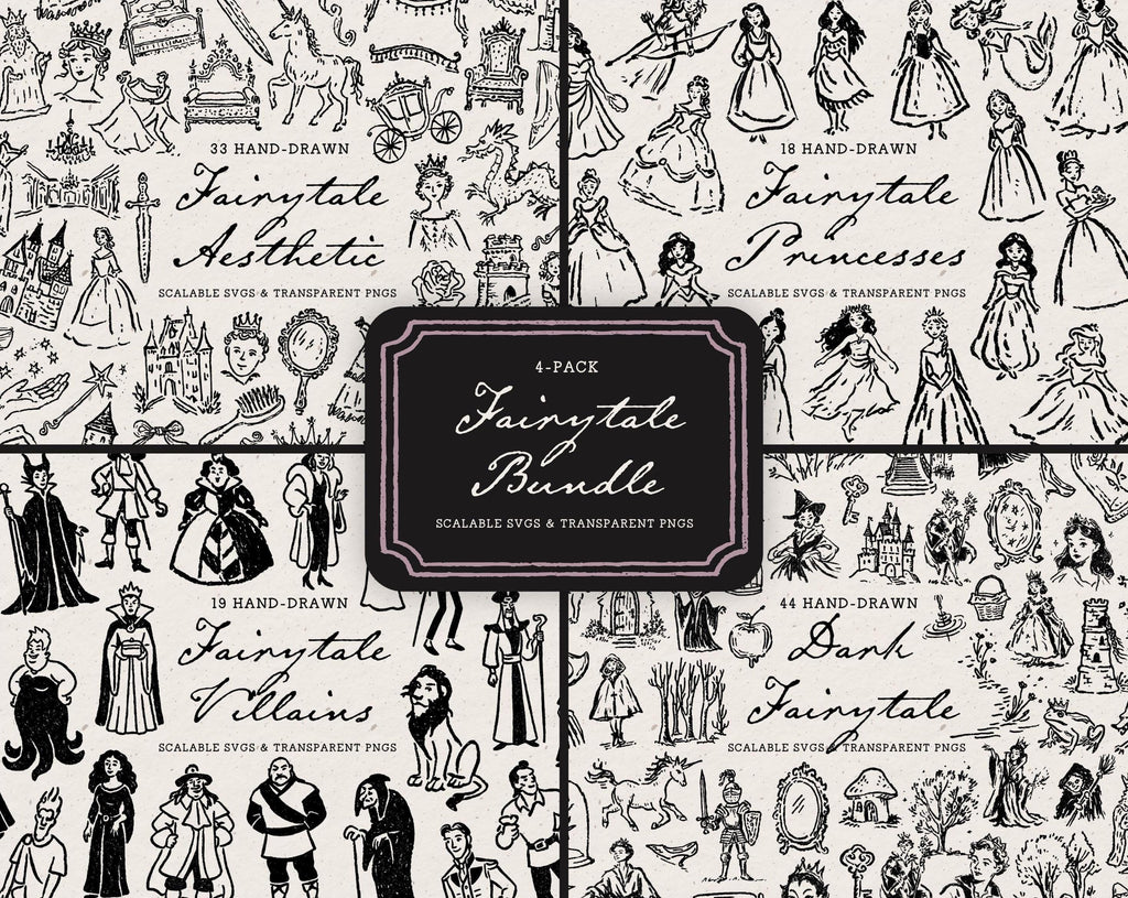 Fairytale 4-Pack Doodle Bundle, preview 1