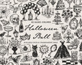Halloween Ball Doodle Pack, preview 1