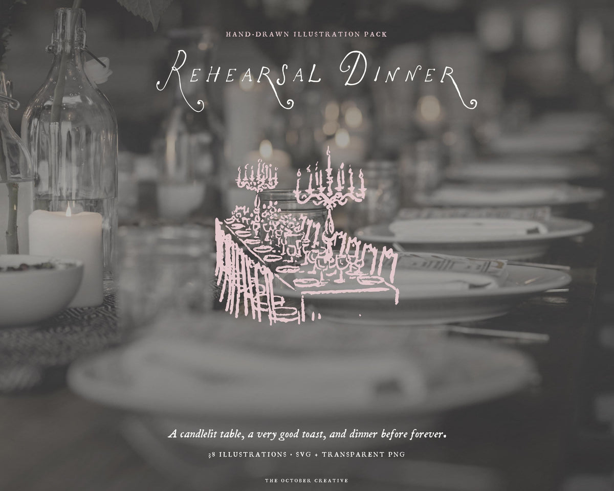 Rehearsal Dinner Doodle Pack, preview 7