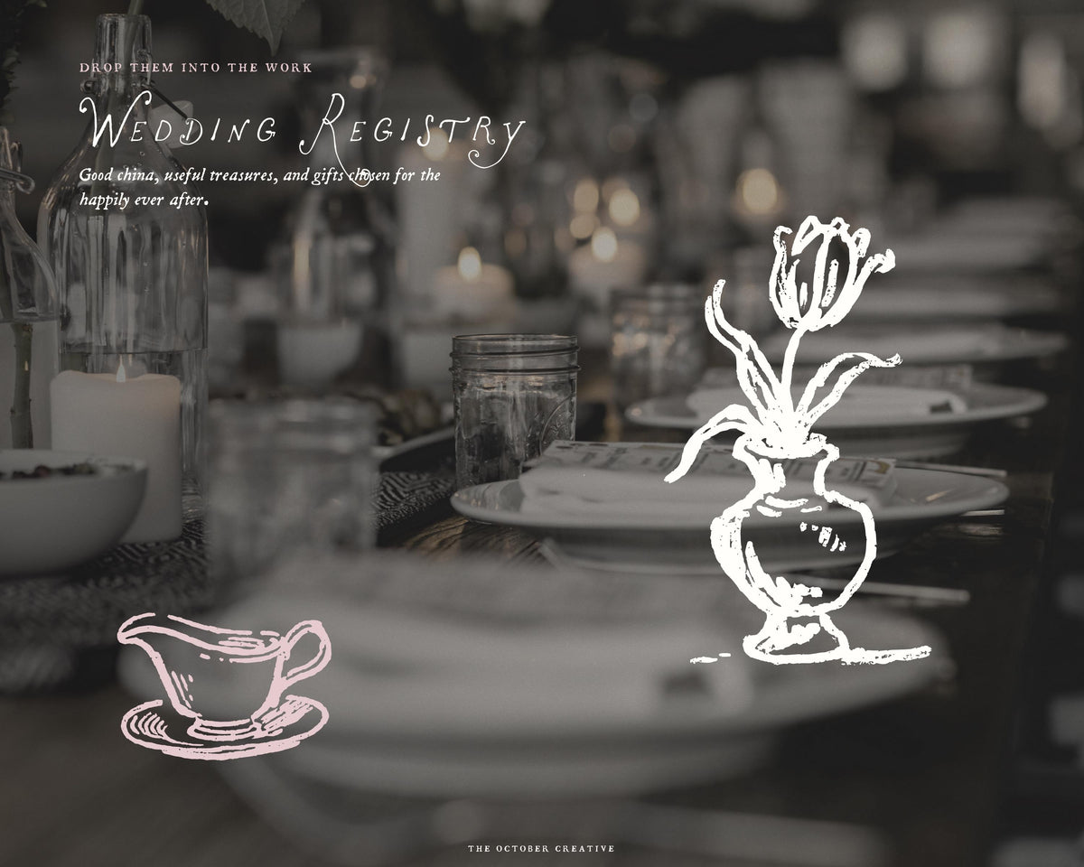 Wedding Registry Doodle Pack, preview 9