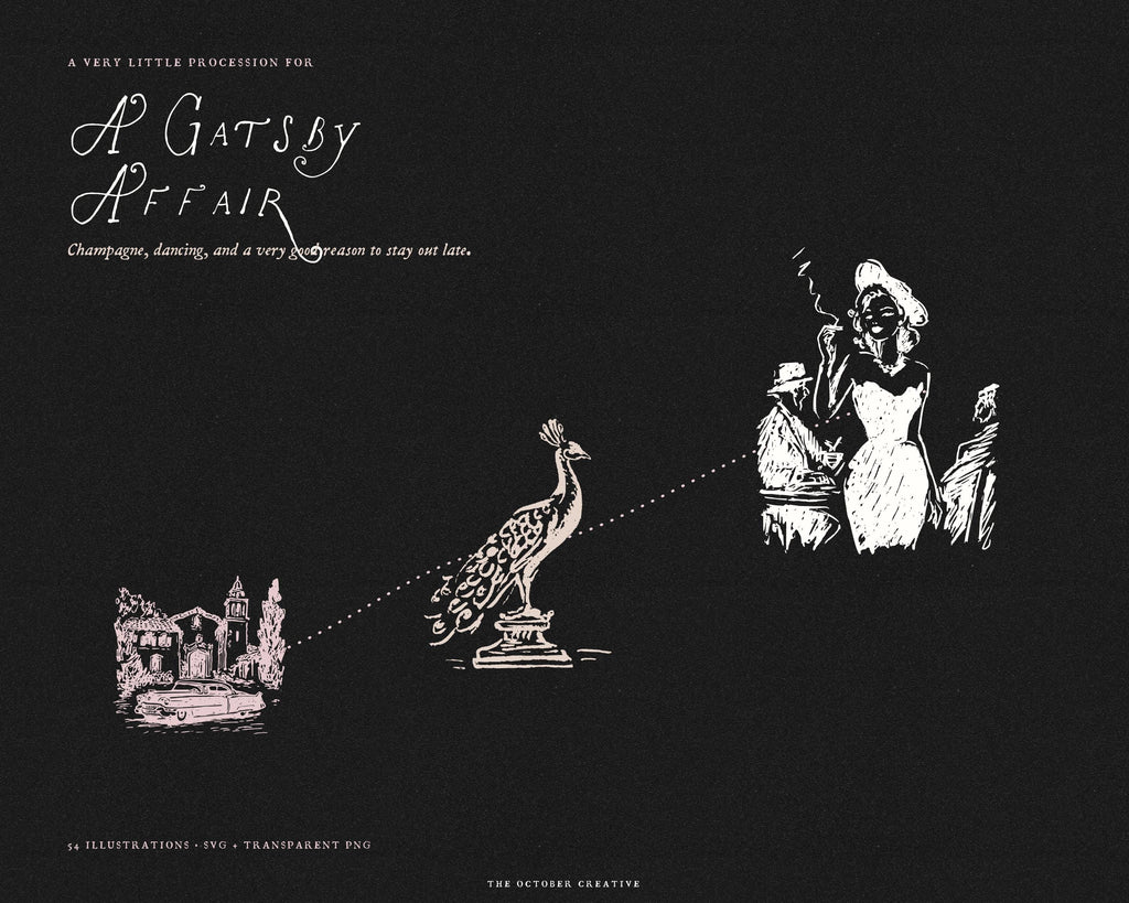 A Gatsby Affair Doodle Pack, preview 15