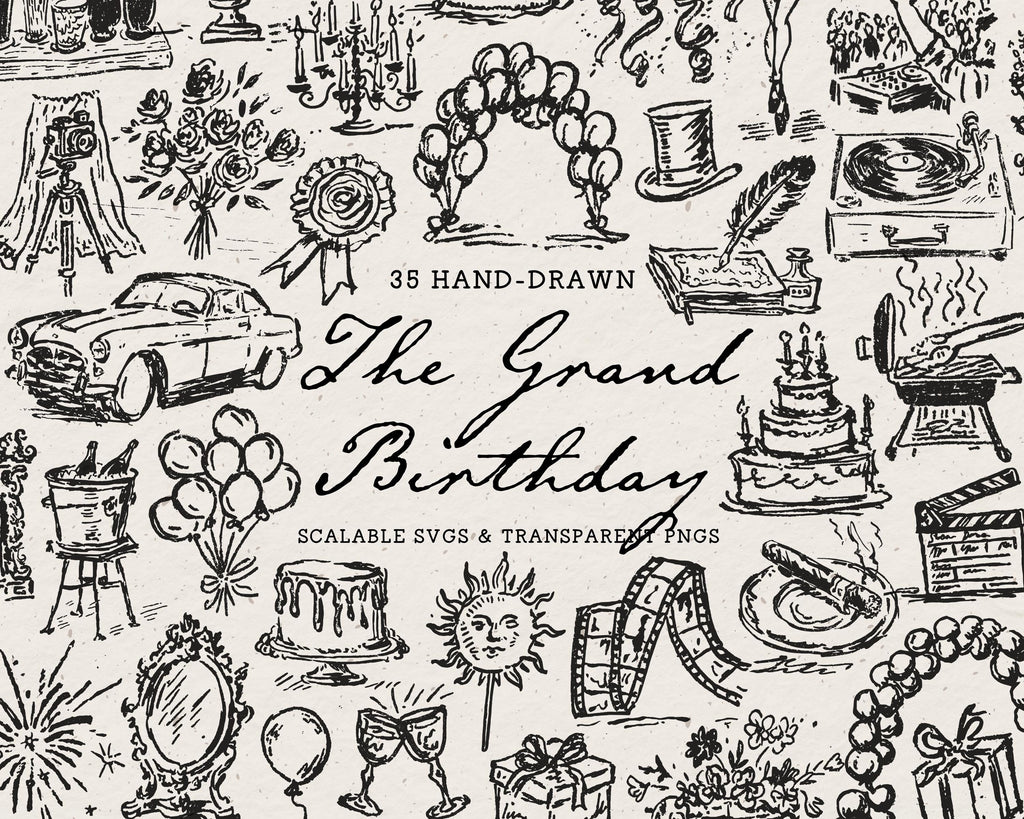 The Grand Birthday Doodle Pack, preview 1