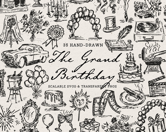 The Grand Birthday Doodle Pack