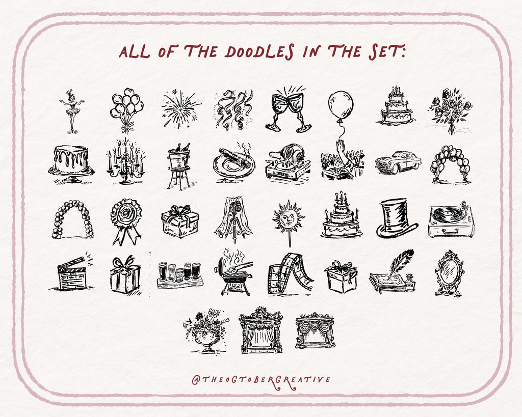 The Grand Birthday Doodle Pack, preview 5