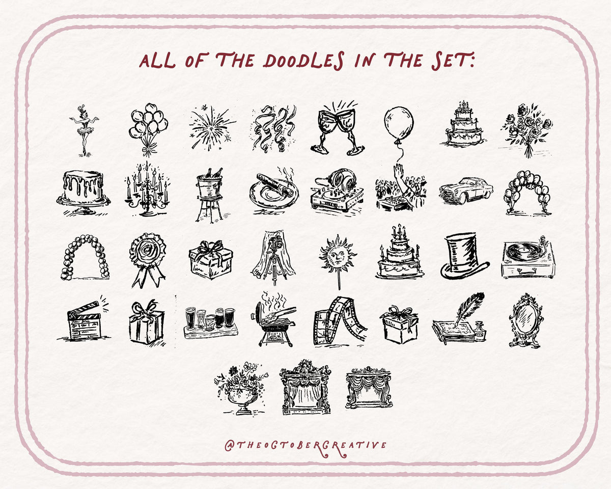 The Grand Birthday Doodle Pack, preview 5