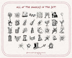 Stroke of Midnight Doodle Pack, preview 5