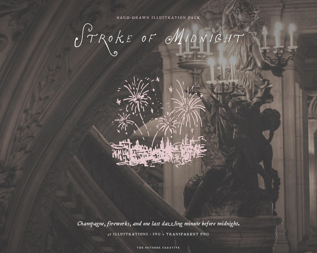 Stroke of Midnight Doodle Pack, preview 7